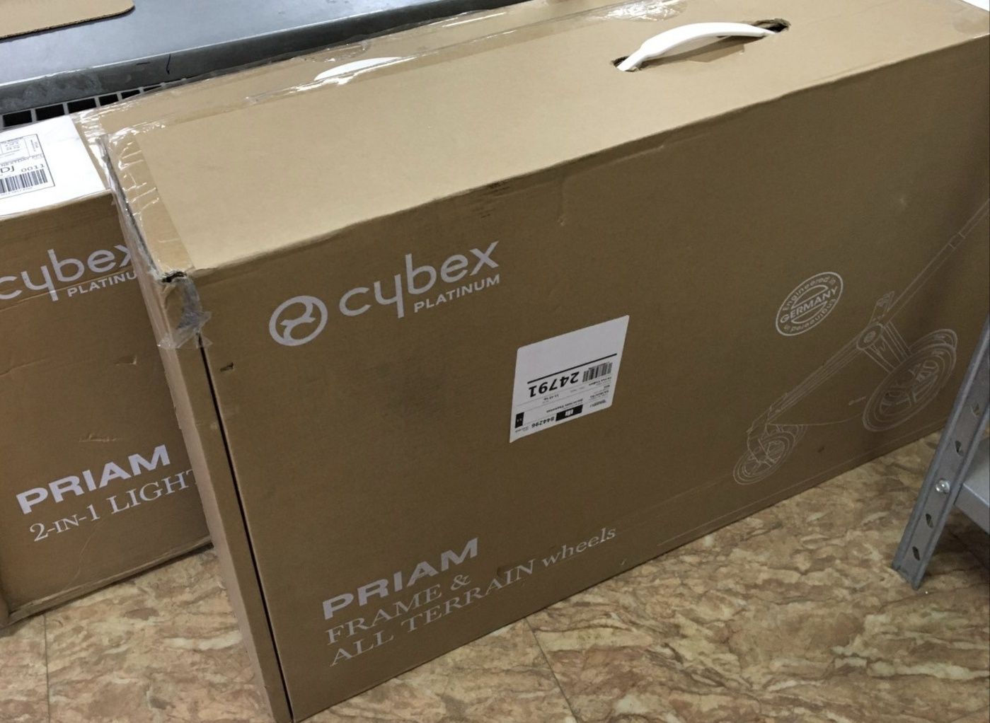 CYBEX PRIAM Platinum сива количка - два коша