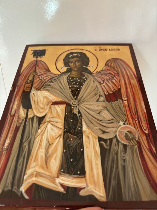 Icoană pe lemn pictată manual