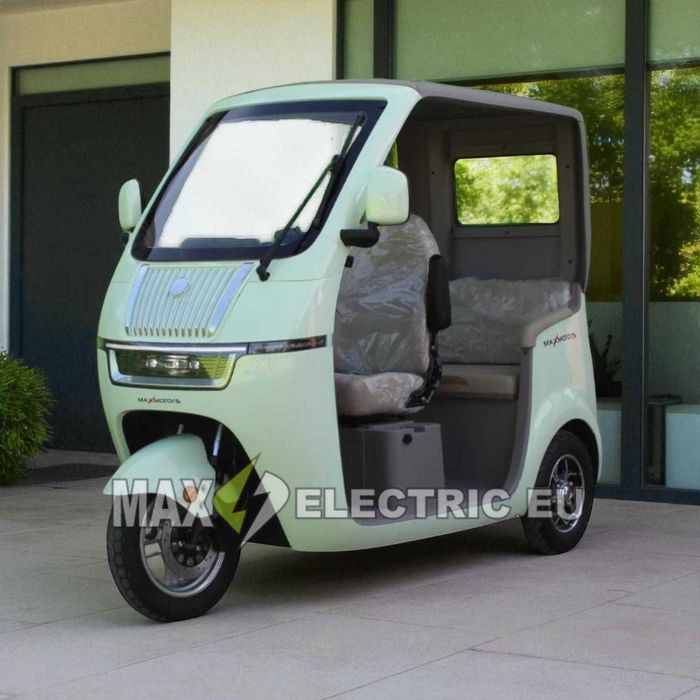 Триместна електрическа триколка LUXURY BUS 2000W/60V/25Ah - GREEN