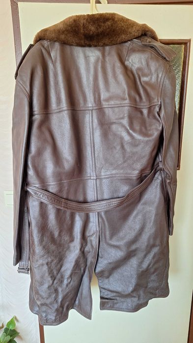 Качествено зимно палто  ИСТИНСКА КОЖА - размер XL