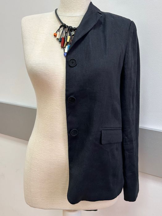 Massimo Dutti ленено страхотно черно сако актуален модел