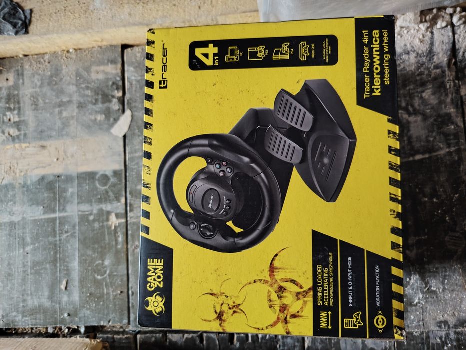 Ново!! Волан с педали Tracer Rayder 4 in 1,180° въртене,USB,за PC4
