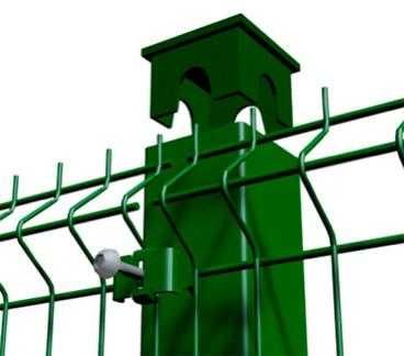 3д ограждения панели столбы и крепления