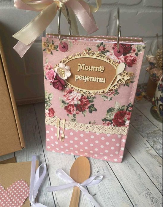 Рецептурник, ръчна изработка, розов