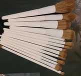 Set de 14 pensule profesionale de make-up din par natural
