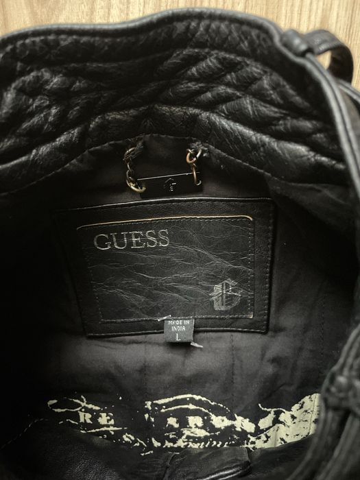 GUESS / мъжко кожено(естествена) яке L