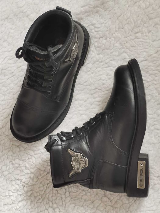 Ghete fete autentice brand Harley-Davidson bocanci baieti piele