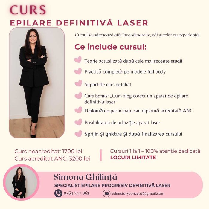 Curs Epilare Progresiv Definitiva Laser Bucuresti Buzau Pitesti