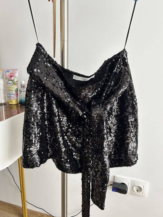 Fusta mini Mango cu paiete