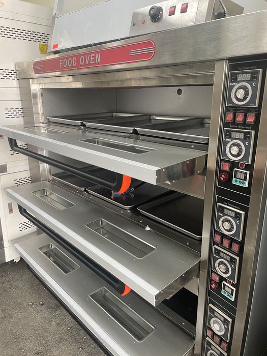 Газова фурна на 3 нива за 6 тави 60х40см