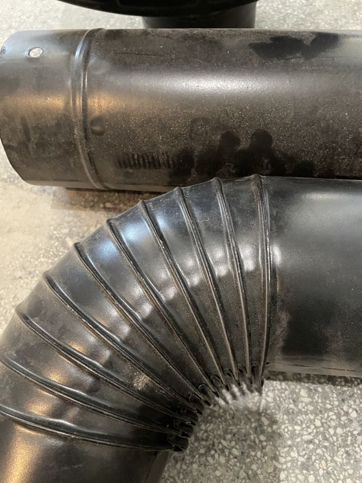 Радиатор за камина и кюнци 5 ребра, черен мат