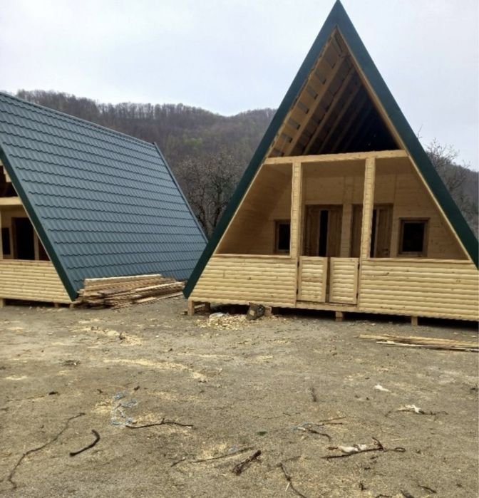 Vand si produc case si cabane din lemn