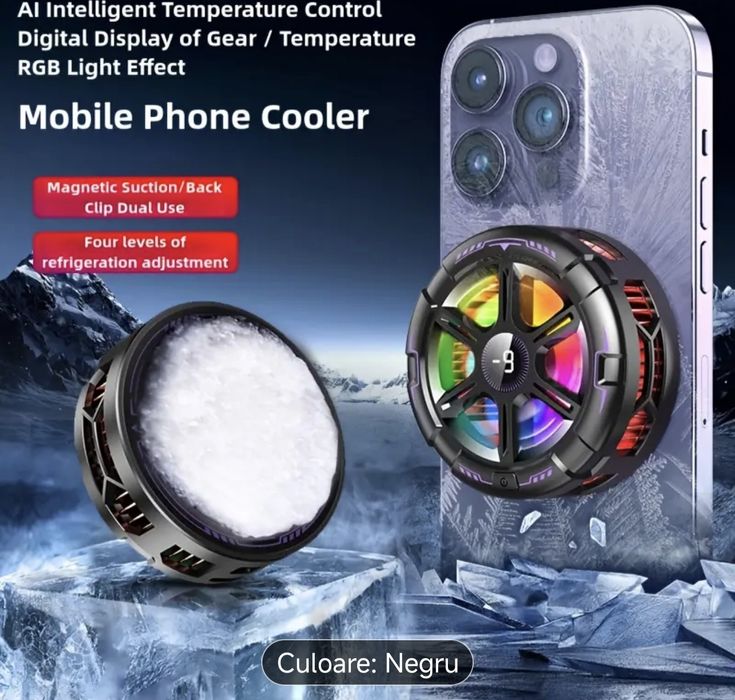 M6 Răcitor telefon mobil cooler ventilator cu efect înghețare
