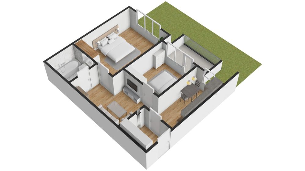 Direct Dezvoltator-Ap 3 camere PARTER cu GRADINA -