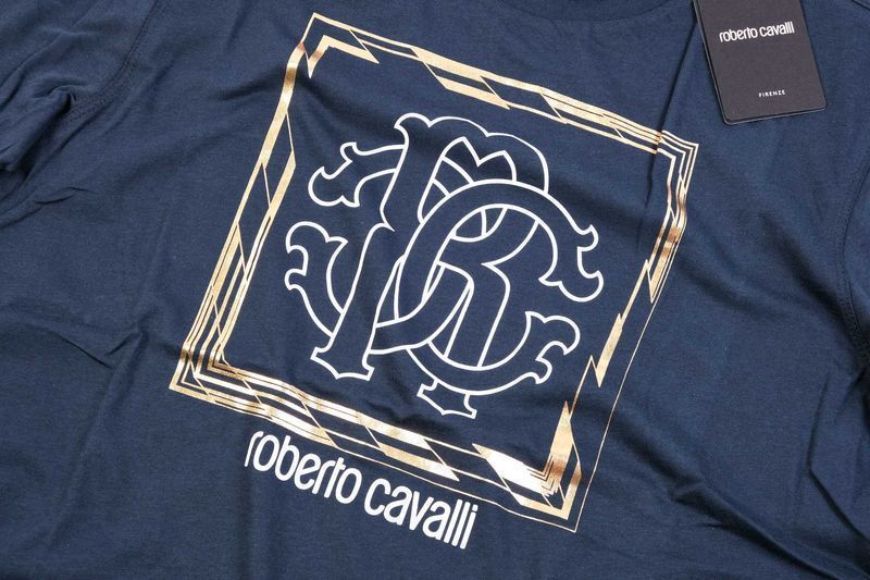 ПРОМО Roberto Cavalli-L и XL-Оригинална тъмно синя тениска
