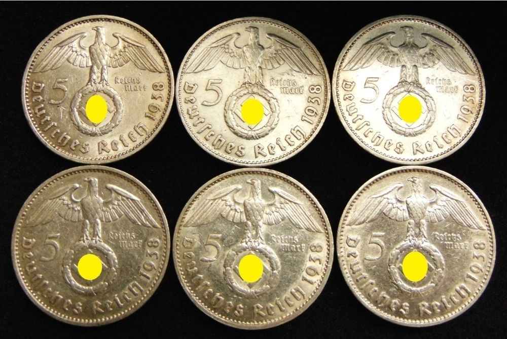 Set 6 monede Germania 1938 – 5 Reichsmark