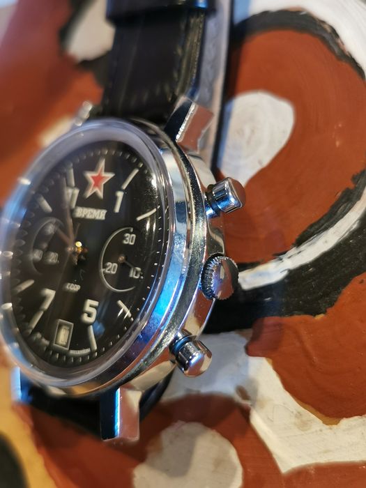 Ceas BPEMR Timp vremya chronograph 3133 Poljot
