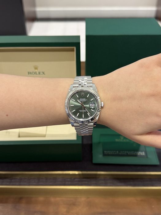 NEW Rolex Datejust 41mm Steel and White Gold 126334