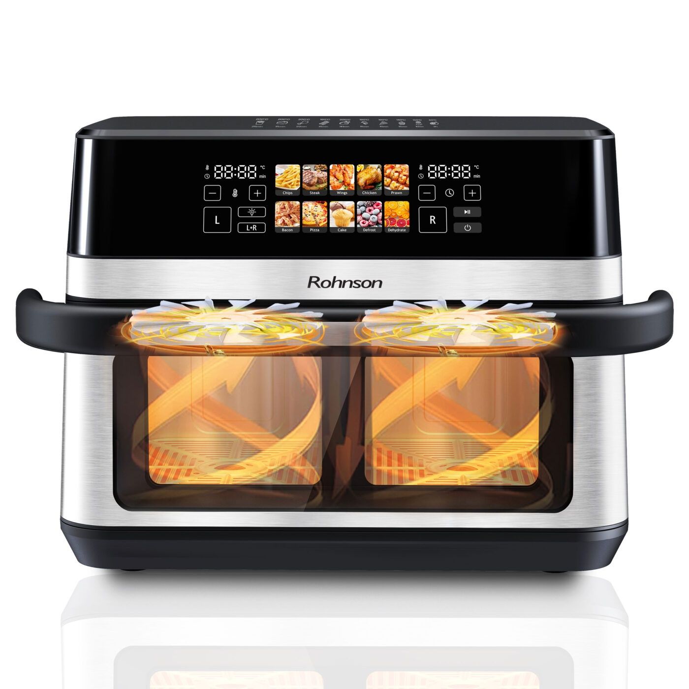 Нов air fryer фритюрник с горещ въздух Rohnson R2882 12 литра