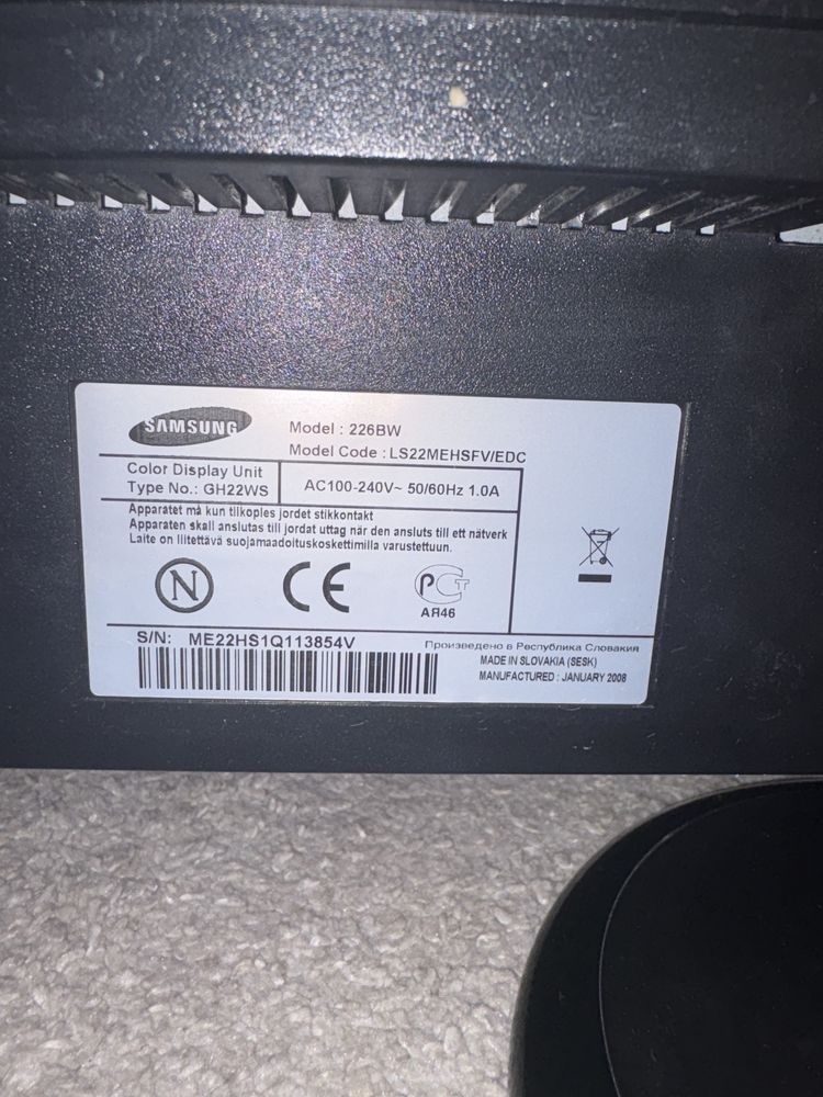 Samsung монитор 60hz