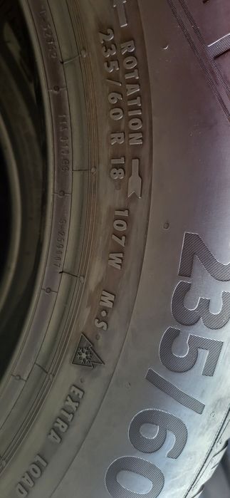 2 anvelope 235 60 18 continental all season 2022 6mm