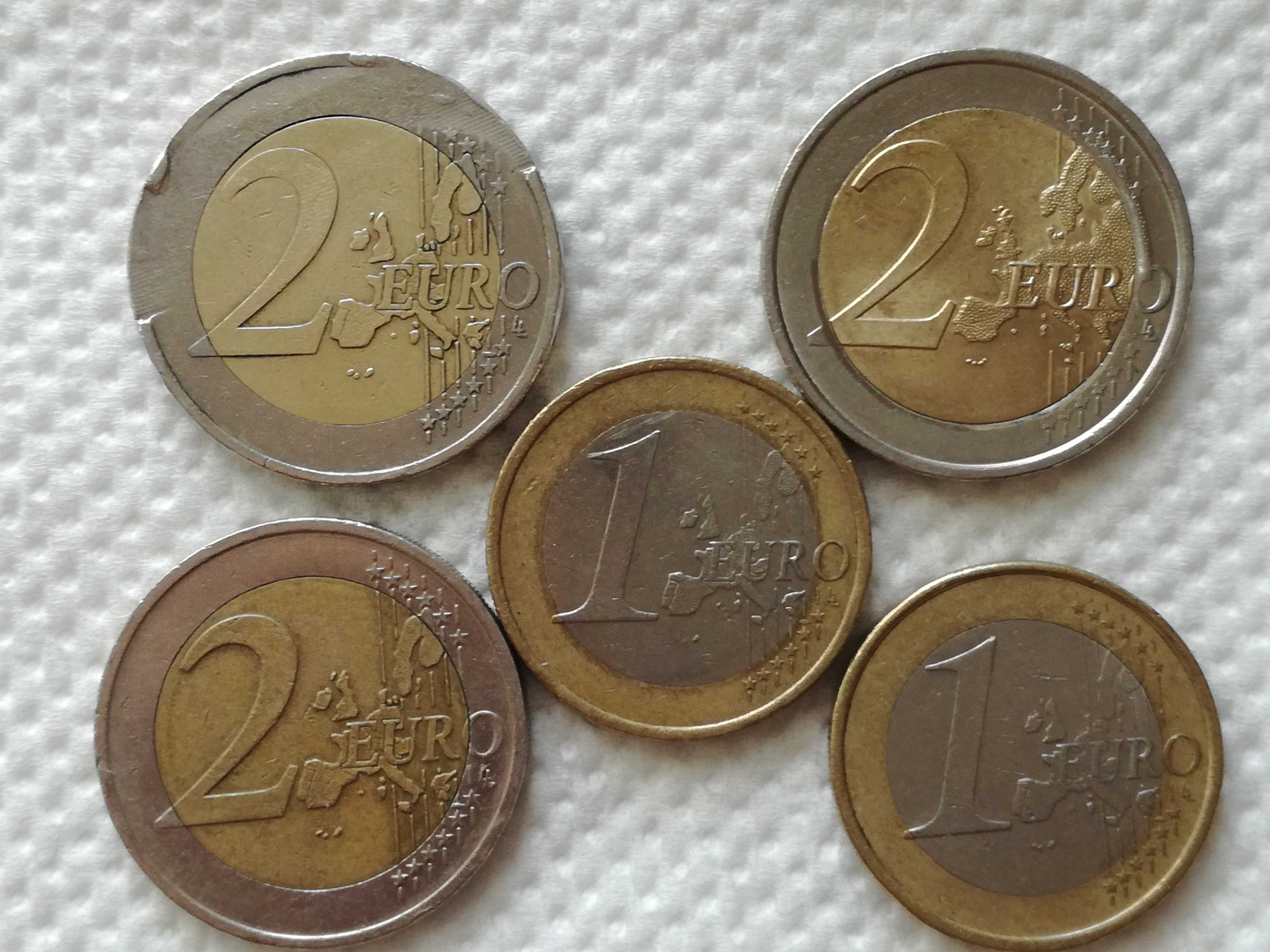 Vand monede rare de 2 euro 1 euro Germania cu eroare