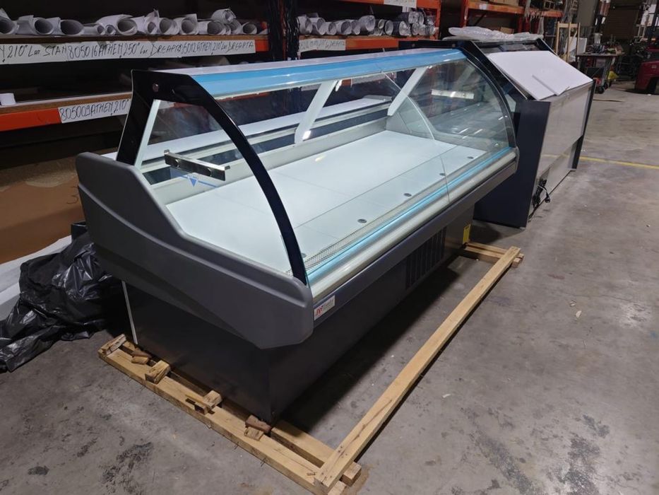 Vitrina orizontala NARO 250 cm / INOX / Ventilata