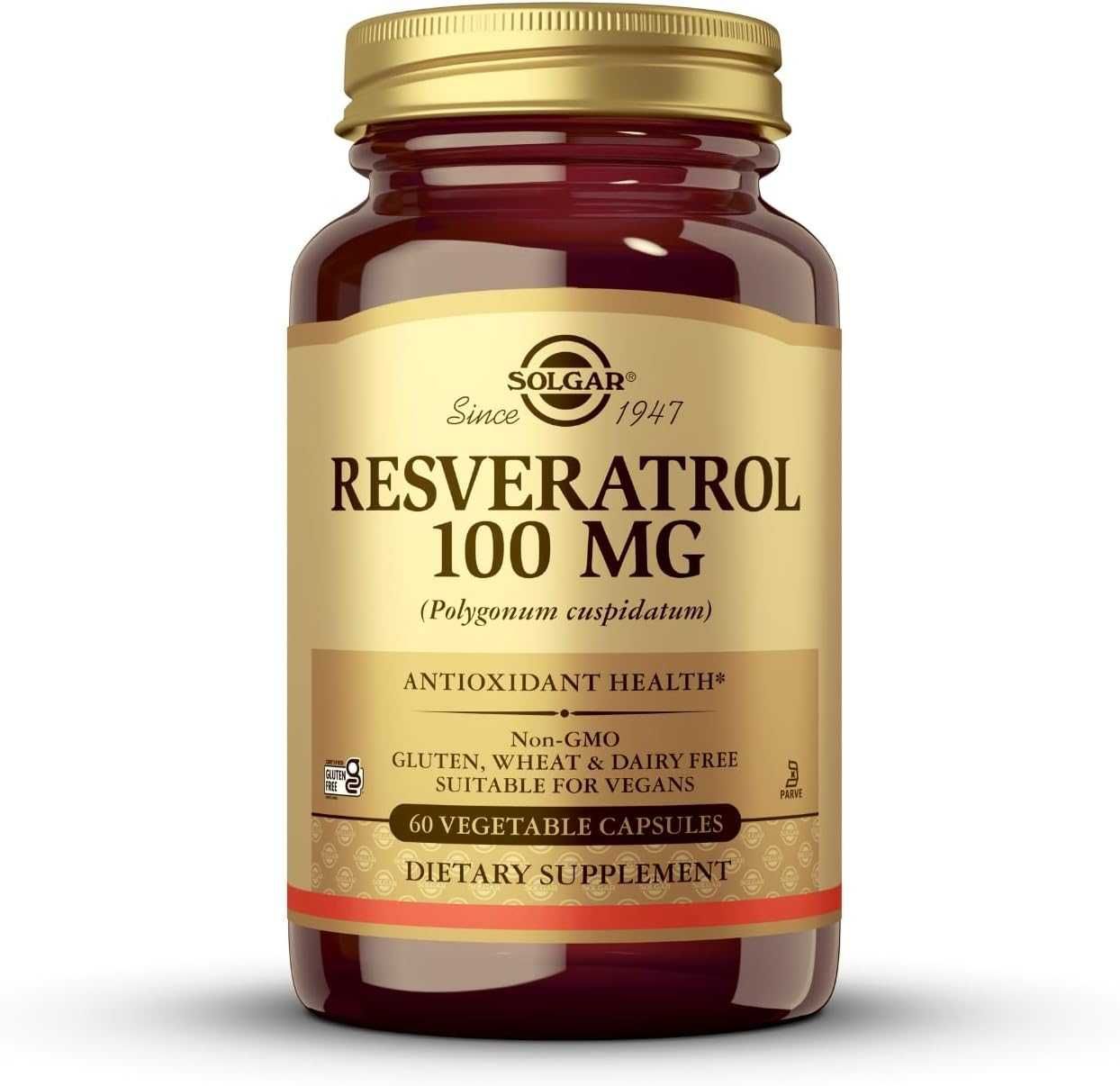 Биоактивная добавка Solgar Resveratrol 100mg, 60 капсул!