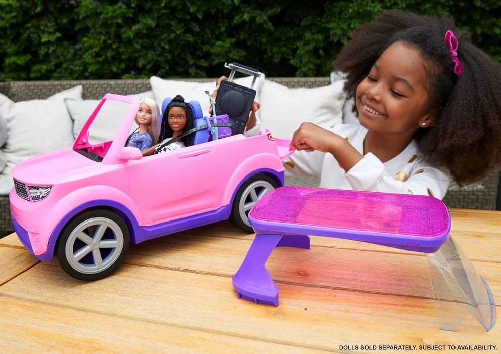 Barbie Трансформиращ сe джип Барби кола Big City Big Dreams НОВА