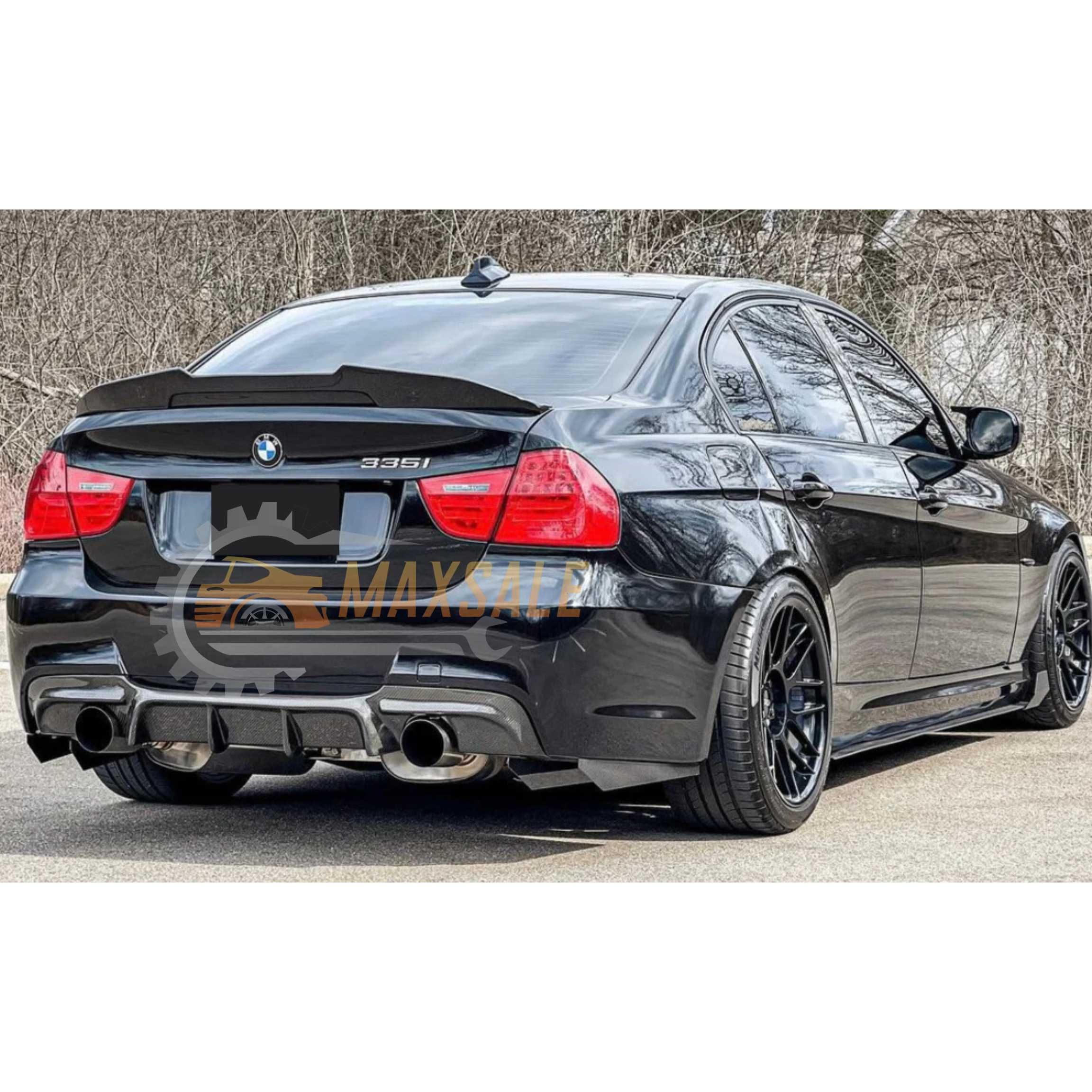 Лип спойлер за багажник PSM BMW 3 серия E90 черен гланц крило за бмв