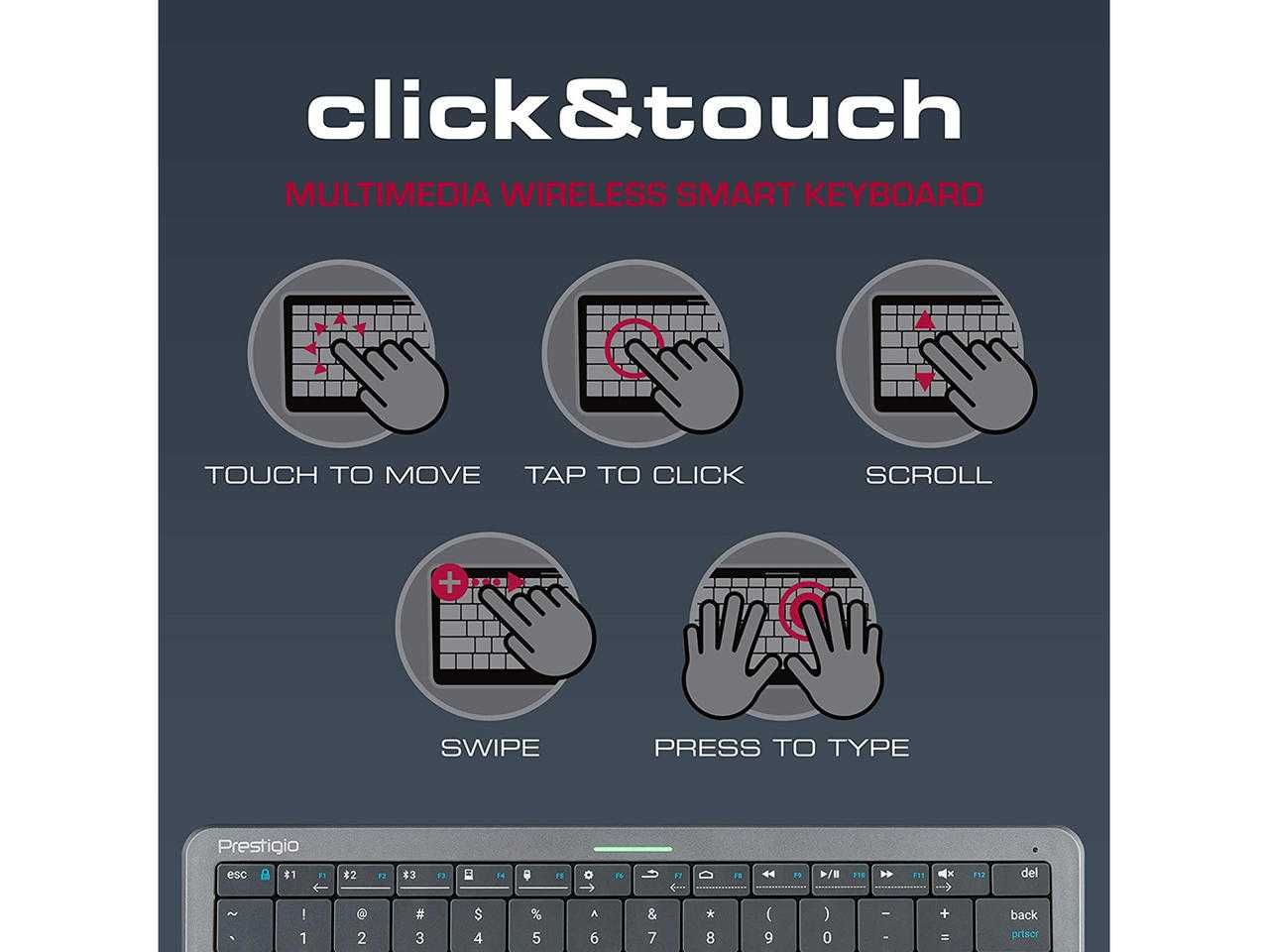 Клавиатура Prestigio Click & Touch | Клавиатура и тъчпад 2 в 1