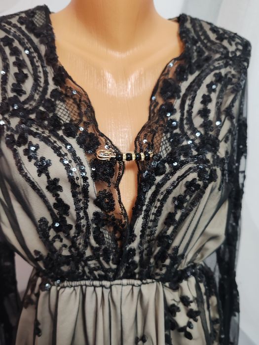 Rochie- pantaloni fete cu strasuri elegantă