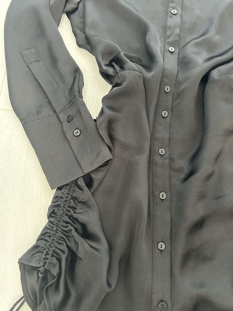 Rochie tip camasa, Zara, marimea S, neagra