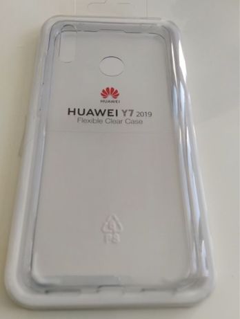 Husa silicon si folie sticla pentru Huawei Y7 2019