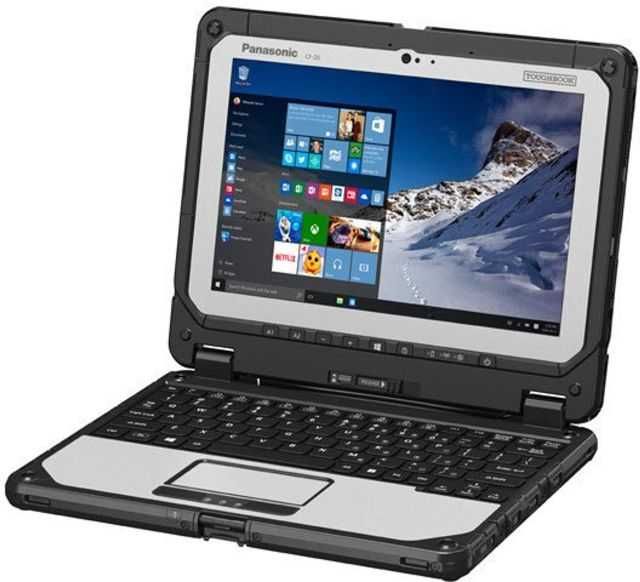 2-in-1 Panasonic Toughbook CF-20,m5-7y57,8gb,256 SSD,4G,Win10 Pro