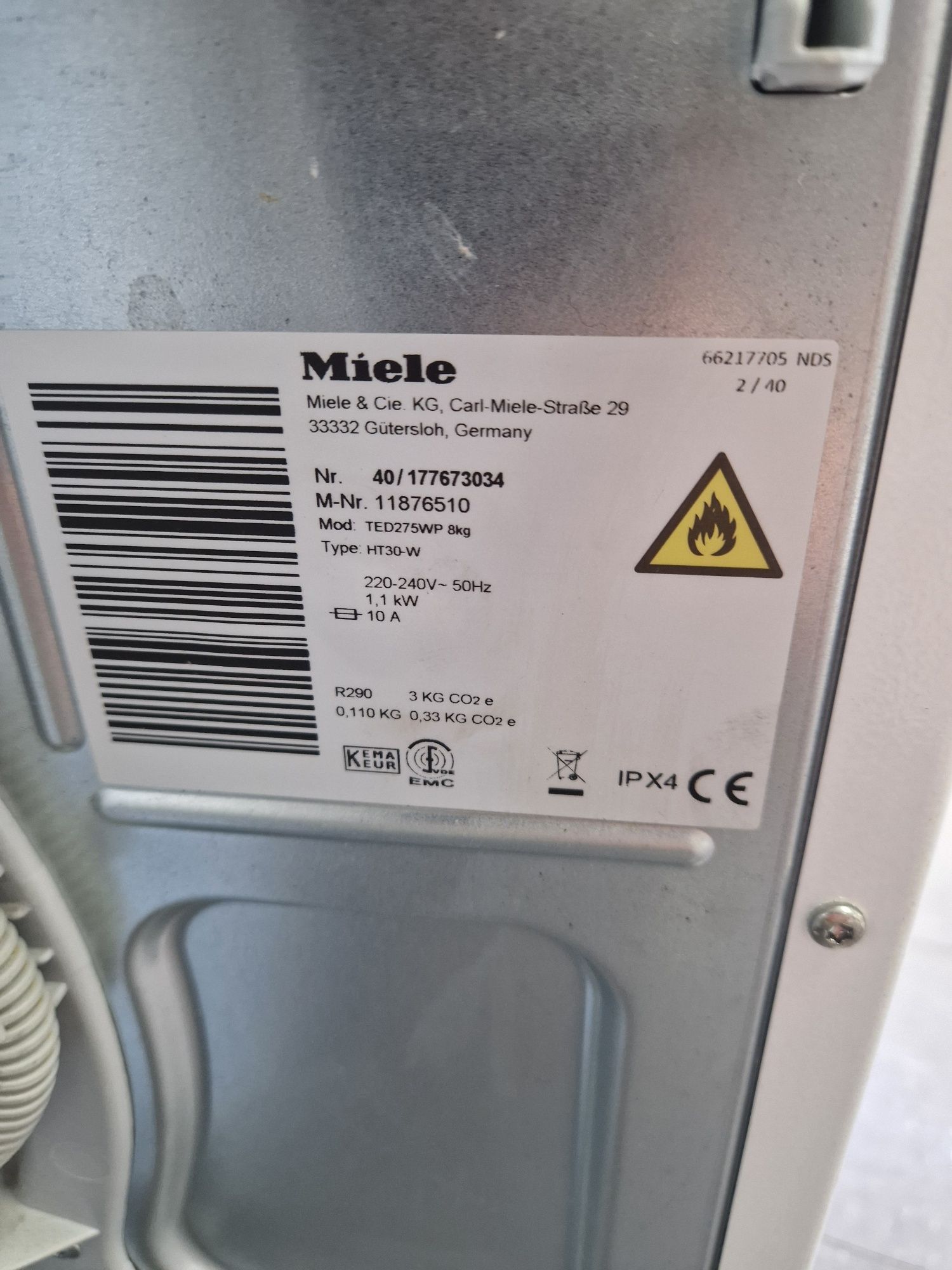 Сушилня Miele T 1 8 кг А+++ Термопомпа