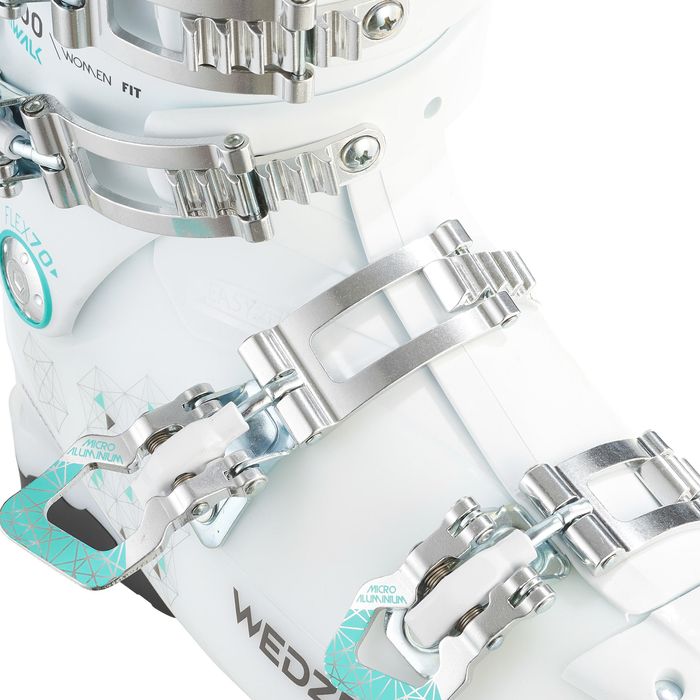 Clăpari Schi Wid 500 Alb Damă - 23,5 - produs resigilat Decathlon