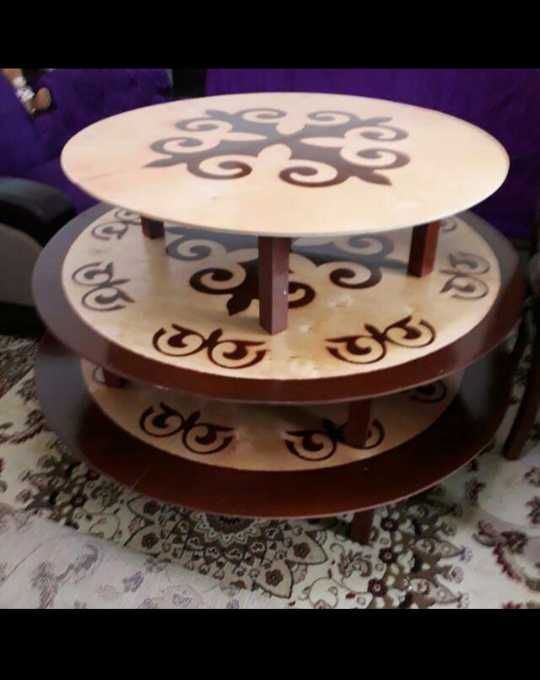 казахские круглые складные столы