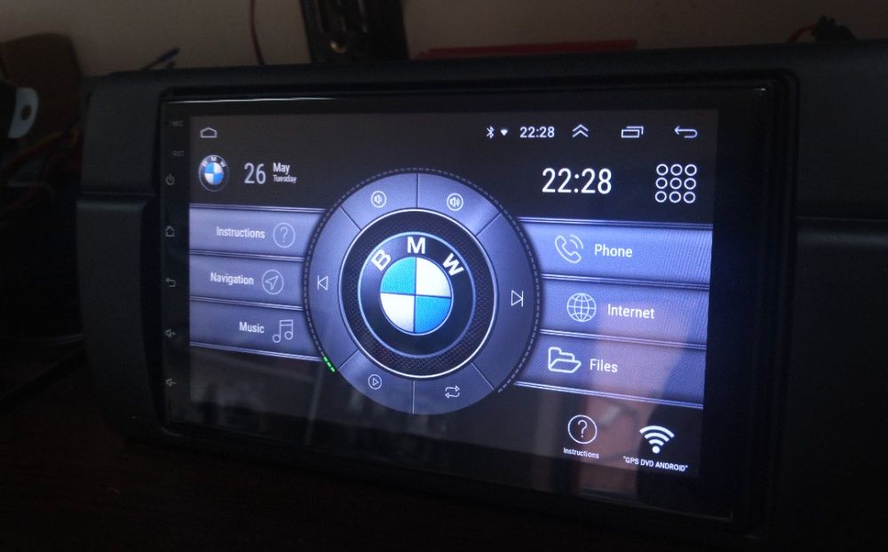 Android 11 GPS мултимедия с 1/2GB RAM за BMW E46/X5/E39/универсална