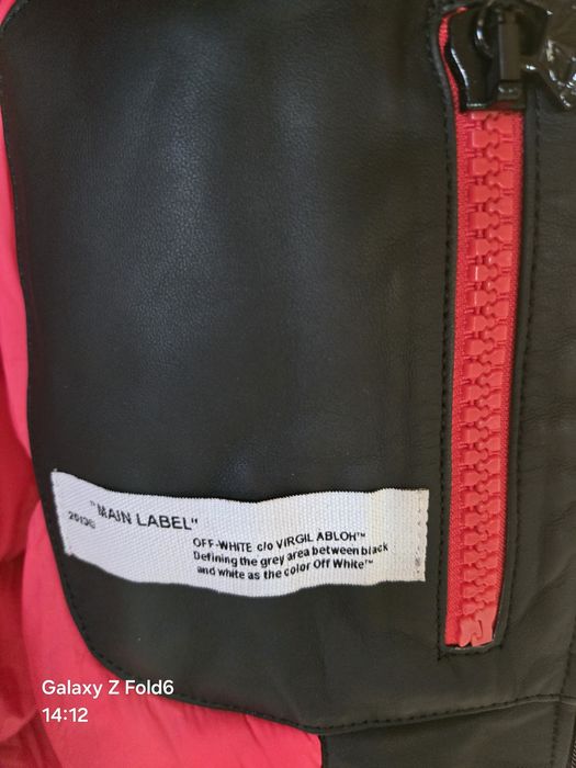 Geacă OffWhite piele naturală