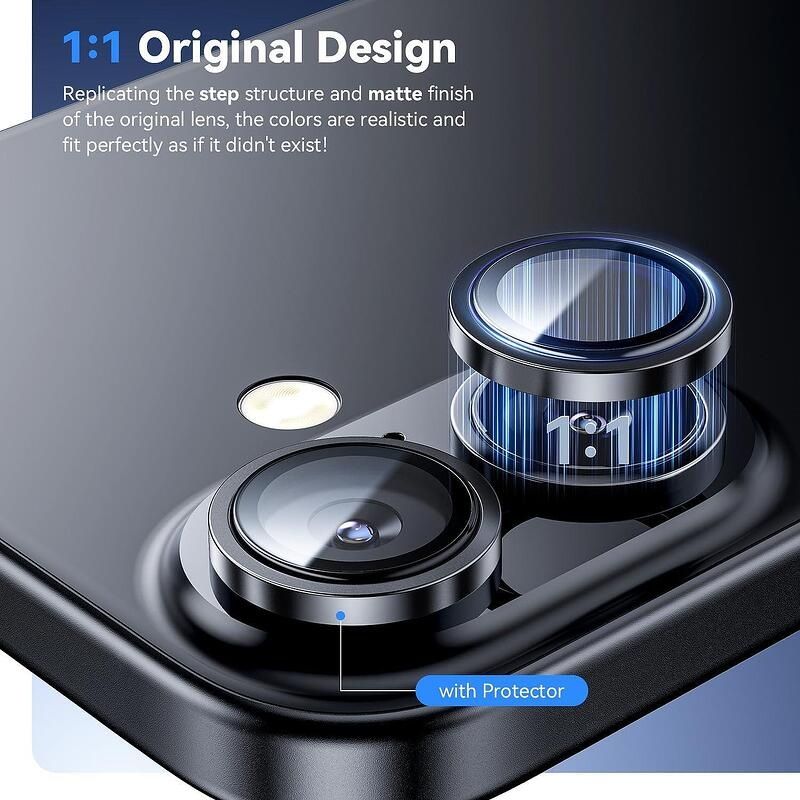 Рингове за Камера за Apple iPhone 16 Pro / 16 Pro max Стъклени