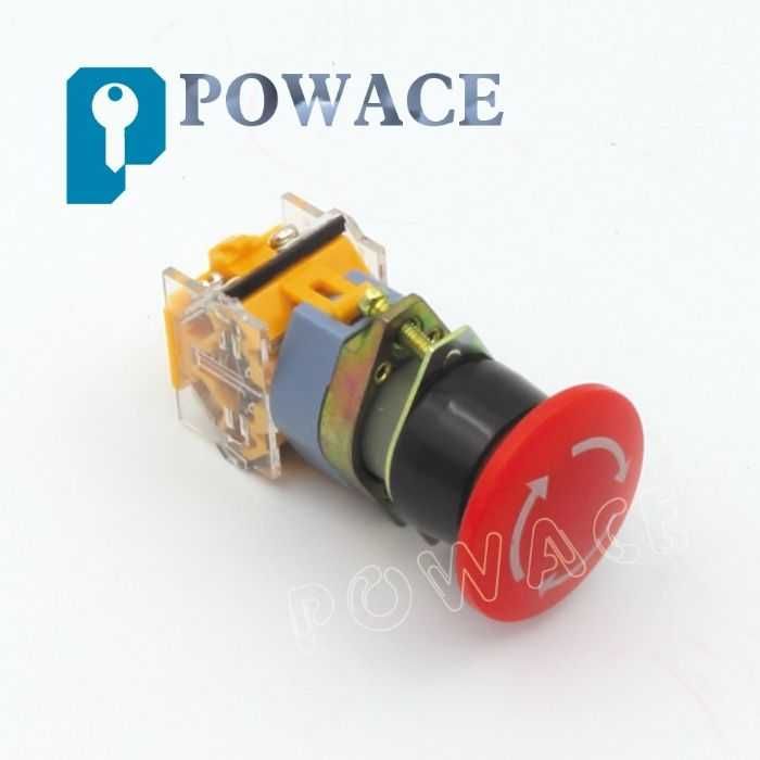 Buton avarie tablou electric motor 1 NO 1NC E-stop 400V 22mm