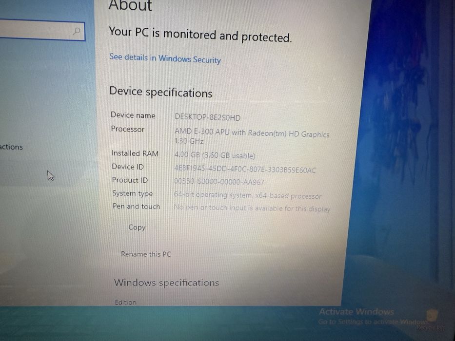 Laptop Toshiba Satellite c660d - 1c7