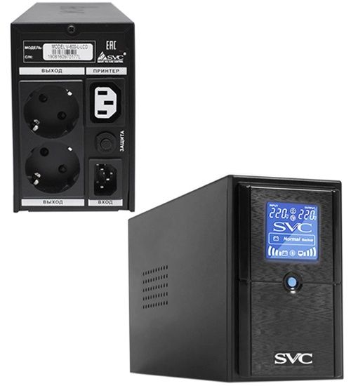 Источники бесперебойного питания с дисплеем SVC V-650-L-LCD, Новые