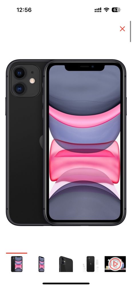 Смартфон Apple iPhone 11 128Gb Dual Sim черный