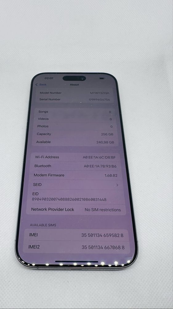 *Нов* Apple iPhone 16 Pro Max 256 GB Natural Titanium Unlocked