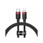 Cablu Date si Incarcare USB-C - Lightning Baseus Cafule  18W  1m  Rosu