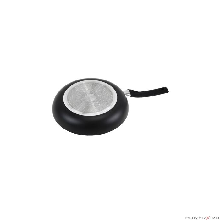 Tigaie din aluminiu, cu capac, marmorata, neagra, 5 x 28cm, Kinghoff