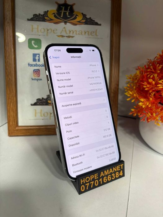 HOPE AMANET P2-Iphone 14 pro 512 GB/ 88% BAT