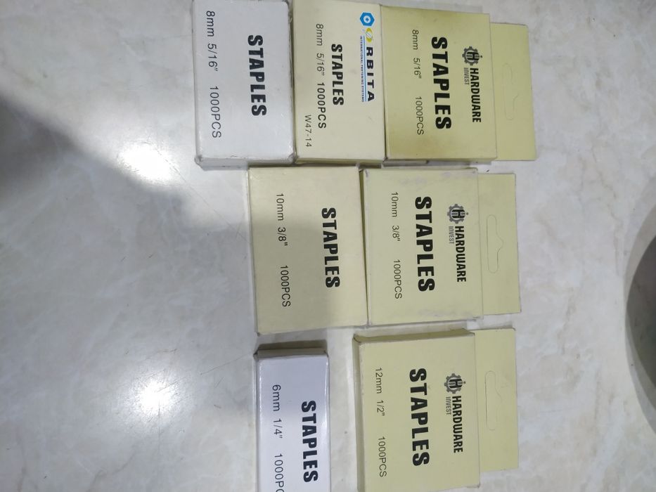 Мебельные  степлеры и скобы